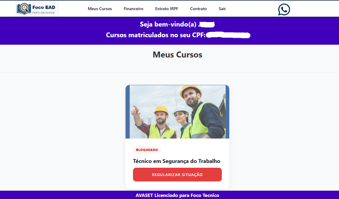 Curso Bloqueado